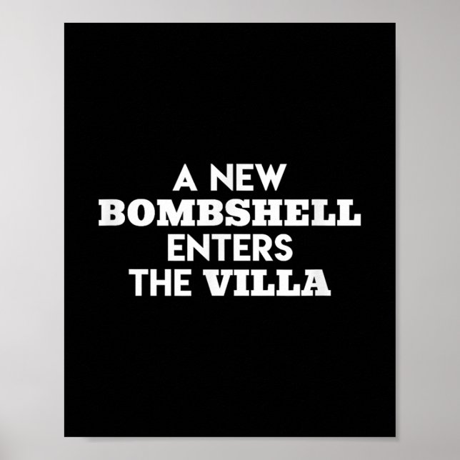 Ett nytt bombskal når Villa Island Kärlek Tv Sh Poster (Framsidan)