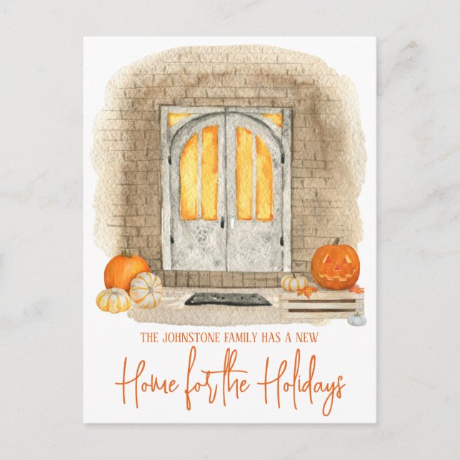 Ett nytt hem för Halloween-Flytta-annonsen Vykort (Framsida)