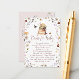 Ett Nytt Kapitel Baby Shower Böcker för Bebis Tilläggskort