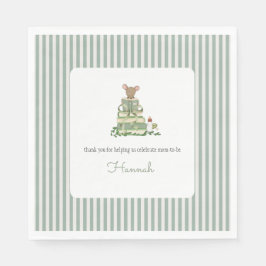 Ett nytt kapitel-babyskor pappersservett