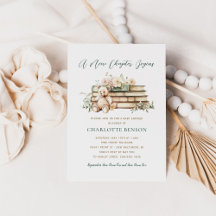 Ett Nytt Kapitel Blommig Bok Tematisk Baby Shower