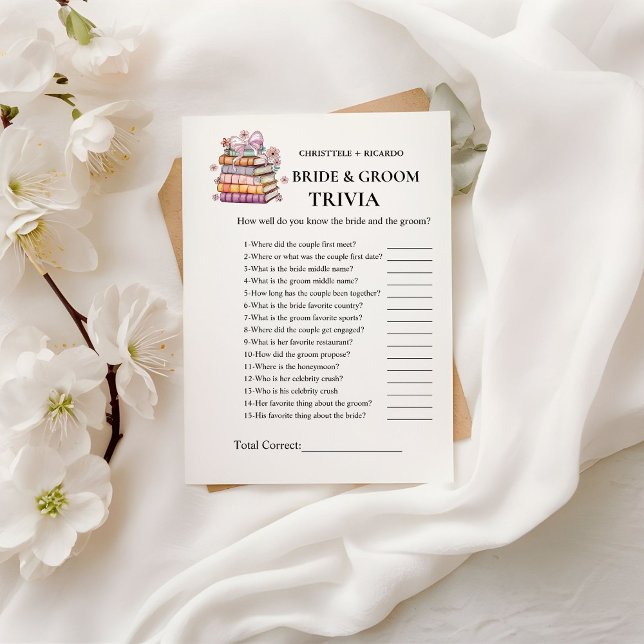 Ett nytt kapitel-Bok-brider och Groom Trivia-spelk Meddelande (Skapare uppladdad)