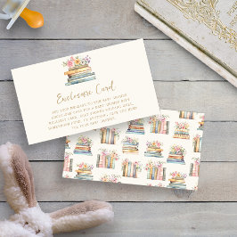 Ett nytt kapitel Bokar Baby Shower Tilläggskort