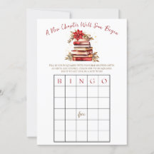 Ett nytt kapitel börjar! Baby Shower BINGO-spel