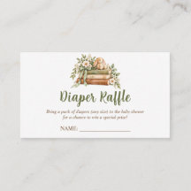 Ett Nytt Kapitel Börjar Baby Shower Blöja Lotteri
