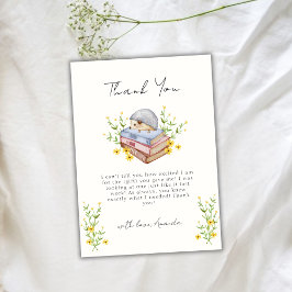 Ett nytt kapitel börjar Blommigten Hedgehog Baby S Tack Kort