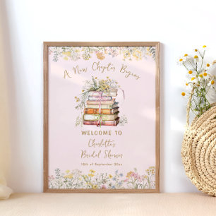 Ett nytt kapitel börjar Blommigtens Möhippa Välkom Poster