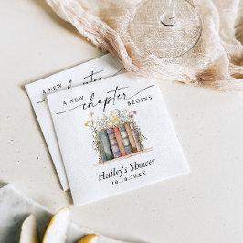 Ett Nytt Kapitel Börjar, Boktema Baby Shower Pappersservett