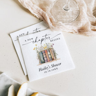 Ett Nytt Kapitel Börjar, Boktema Baby Shower Pappersservett