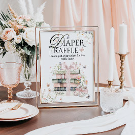 Ett nytt kapitel börjar i Blommigt Bok Flicka Poster