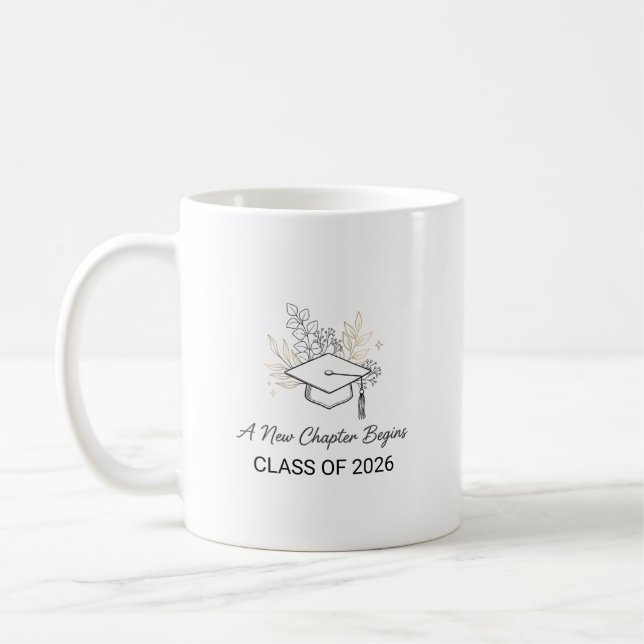 Ett Nytt Kapitel Börjar Klass 2026 Kaffemugg (Vänster)