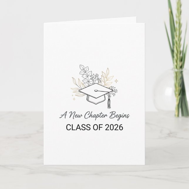 Ett Nytt Kapitel Börjar Klass 2026 Kort (Framsida)