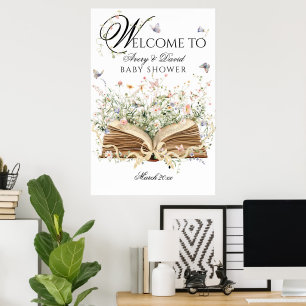 Ett nytt kapitel börjar med Bok Wildblomsterbabysk Poster