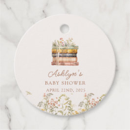 Ett nytt kapitel börjar med favorittaggar för baby gåvor etiketter