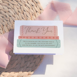 Ett nytt kapitel   Hand plockade Storybook Baby Sh Tack Kort