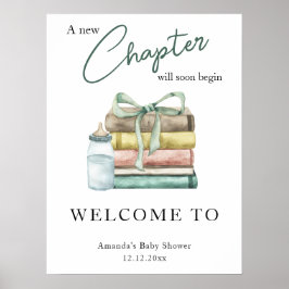 Ett nytt kapitel kommer snart att börja med babydu poster