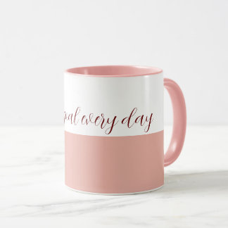 Ett nytt mål varje dag Vita Tasse Mugg
