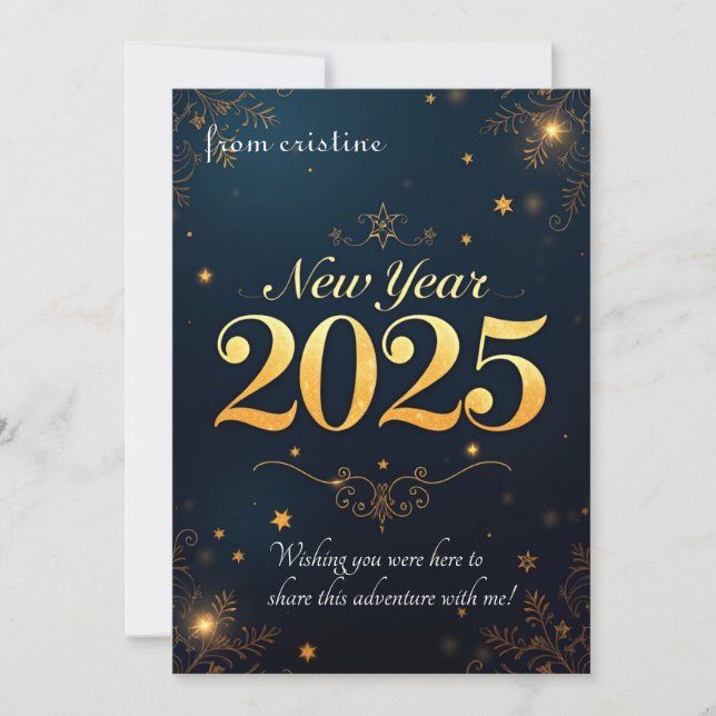 "Ett nytt spelår 2025 Inbjudningar (Framsida)