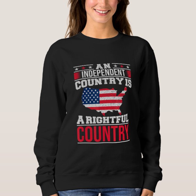 Ett Oberoende Land är en rättmätig amerikansk mäst T Shirt (Framsida)