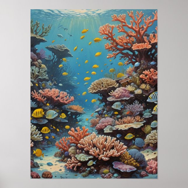 Ett oceandyk på revet poster (Framsidan)