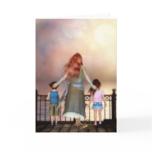 Ett oceanen av Kärlek Hälsning/Note Card (text)