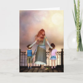 Ett oceanen av Kärlek Hälsning/Note Card (text) Kort