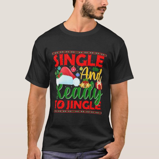 Ett och ett Redo till Jingle-ljuvlig jul T Shirt (Framsida)