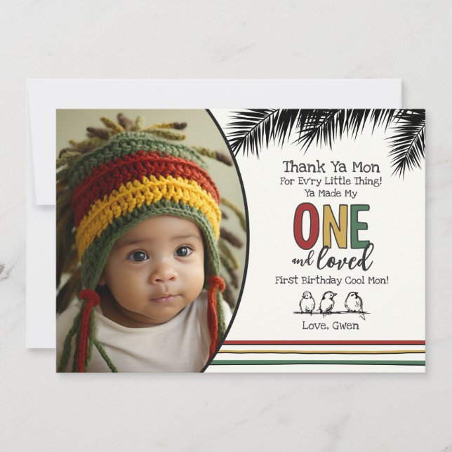 Ett och ett tackkort tack kort (Framsida)