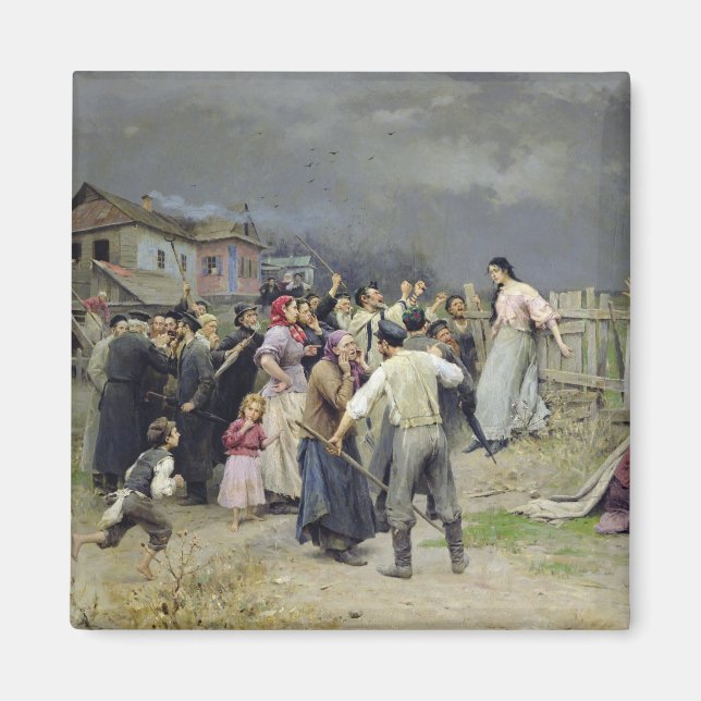 Ett offer för fanatism 1899 magnet (Framsidan)