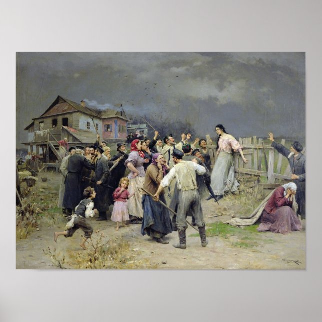 Ett offer för fanatism 1899 poster (Framsidan)