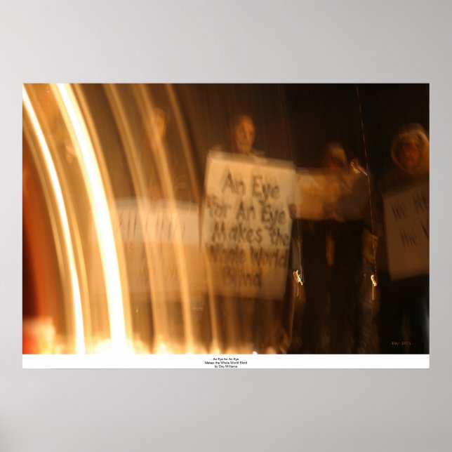 Ett Öga för ett Öga gör hela Blinden Poster (Framsidan)