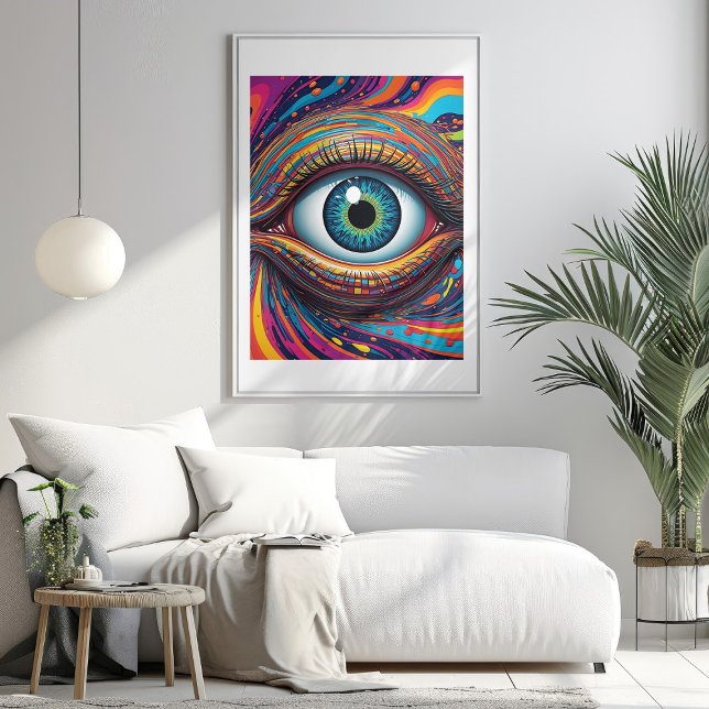 Ett Öga i Syber Space-Poster Poster (An Eye In The Syber Space Poster)