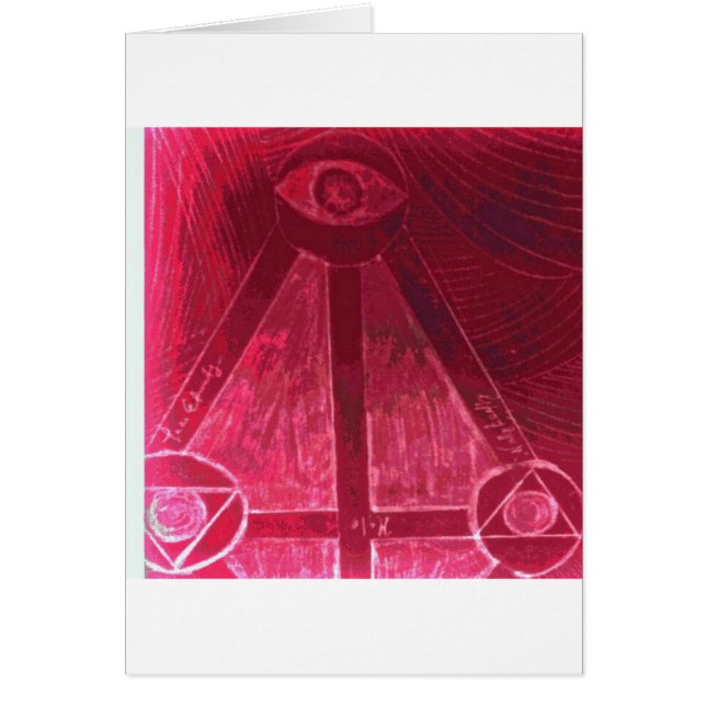 ett öga som håller ögonen på dig hälsningskort (Framsidan)