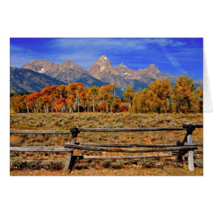 Ett ögonblick i Wyoming på hösten Hälsningskort