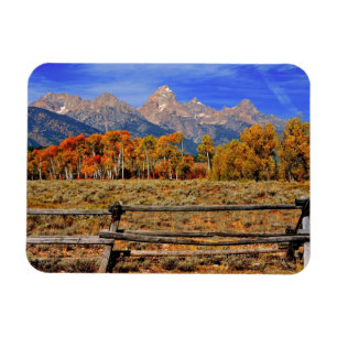 Ett ögonblick i Wyoming på hösten Magnet