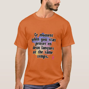 Ett ögonblick när du startar pennan en deux-spr t shirt