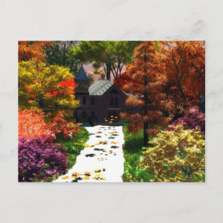 Ett ögonblick på hösten vykort