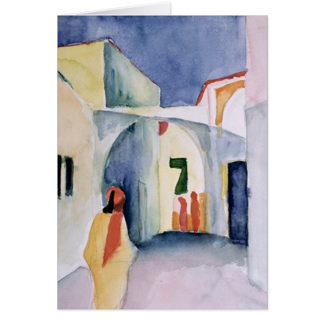 Ett ögonkast besegrar en gränd hälsningskort (Framsidan)