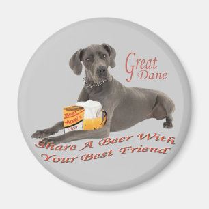 ett öl med Great dane Magnet