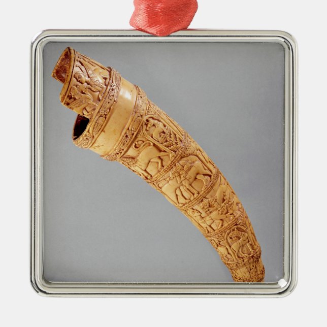 Ett oliphant, från skatten av St. Sernin Julgransprydnad Metall (Framsidan)