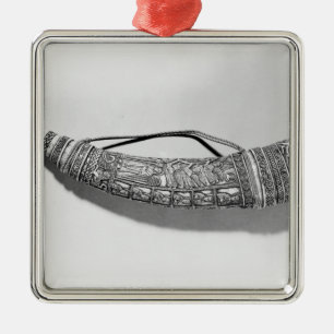 Ett oliphant julgransprydnad metall