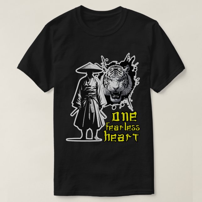 Ett orädd hjärta t shirt (Design framsida)