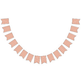 ett orange och vitt mönster på vit bakgrund vimplar