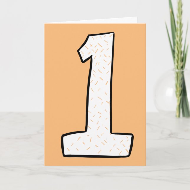 Ett över vad som helst-årskort kort (Framsida)