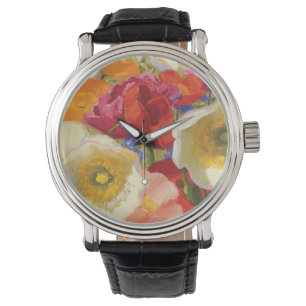 Ett överflöd av blommor armbandsur