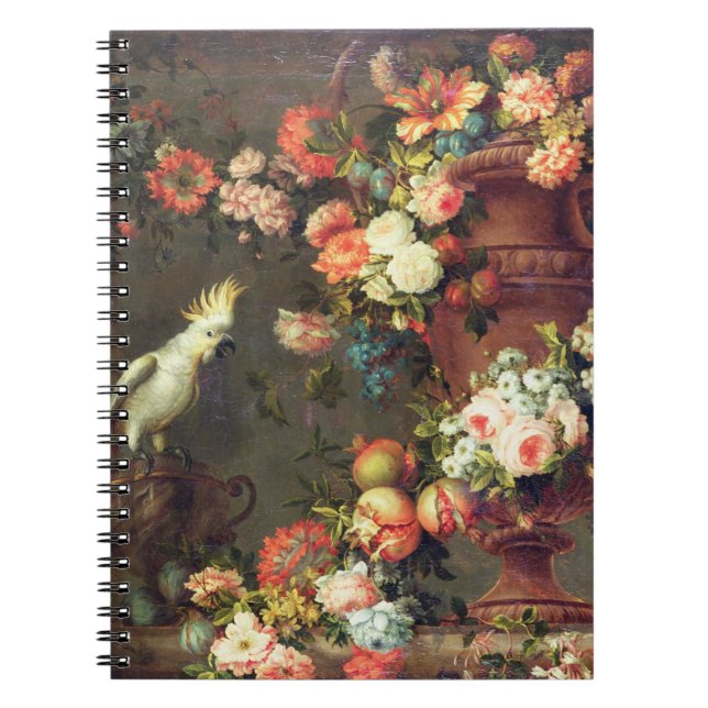 Ett överflöd av frukt och blommor anteckningsbok med spiral (Framsidan)