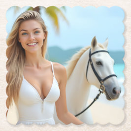 Ett övergångsögonblick med Helenas häst Underlägg Papper