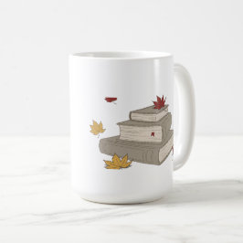 Ett paket Bokar & Höst löv - Mysigt läsning Kaffemugg