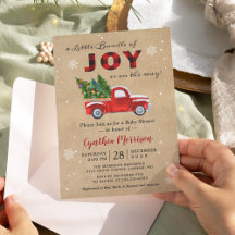 Ett paket med JOY Lastbil Red Play Baby Shower