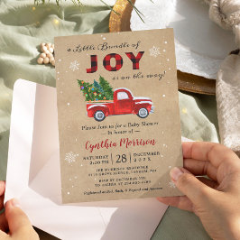 Ett paket med JOY Lastbil Red Play Baby Shower Inbjudningar